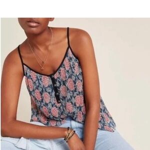 NWT Anthropologie Maeve Tati Textured Shimmer Tank Women’s S